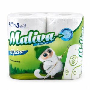 Тоалетна хартия Maliva Alpine – 4 бр