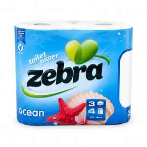 Тоалетна Хартия Ocean Blue Zebra – 4 бр