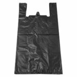 черни найлонови торбички с дръжки 35x65