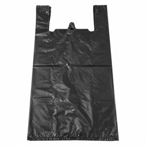 черни найлонови торбички с дръжки 35x65