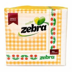 Салфетки каре Zebra – 75 бр