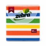 Салфетки Easy Open Райе Zebra – 60 бр | Цветни салфетки за сервиране и декорация