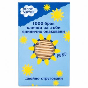 Клечки за зъби единично опаковани - 1000 бр