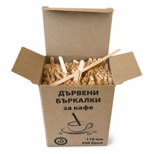 Дървени бъркалки за кафе 11 см - 500 бр