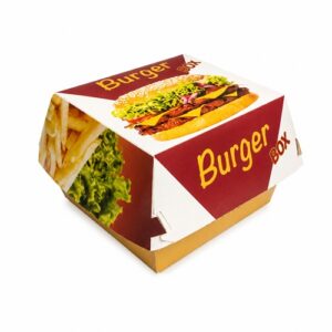 Кутия за бургер средна 12х10,5х10 см - 100 бр